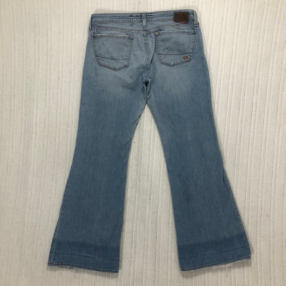 Big Star Klary Flare Jeans Womens 31S Light Wash Low Rise Wide Leg Made in USA - Picture 7 of 10